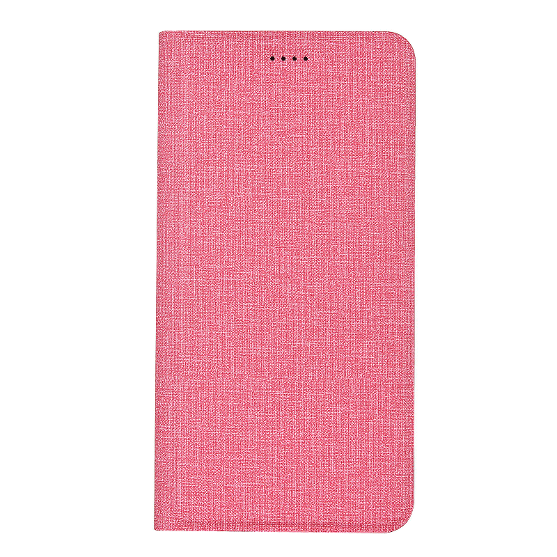 Samsung Galaxy J4+ Etui / Cover Bomuld Og Linned Blå Folio Beskyttelse