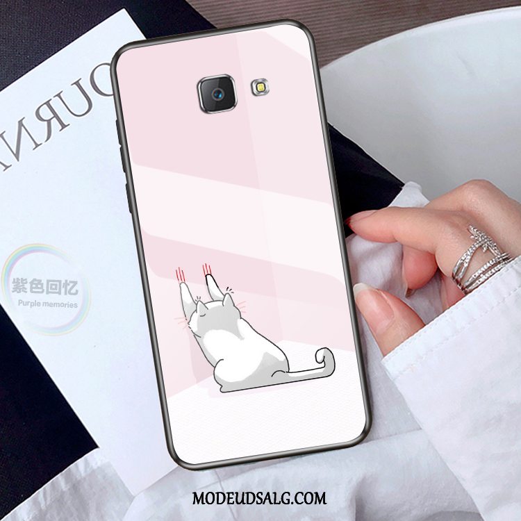 Samsung Galaxy J4+ Etui Grå Glas Kreativ Cover Cartoon