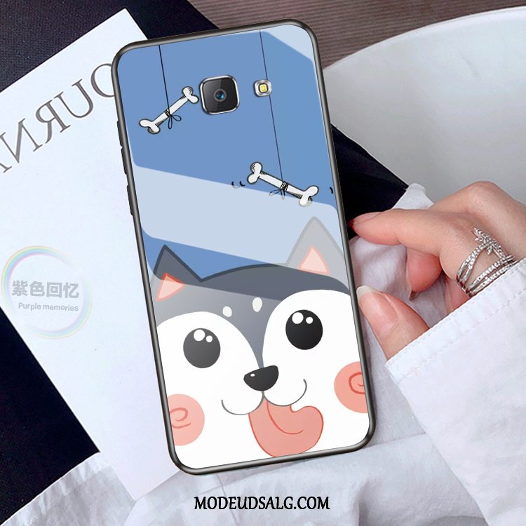 Samsung Galaxy J4+ Etui Grå Glas Kreativ Cover Cartoon