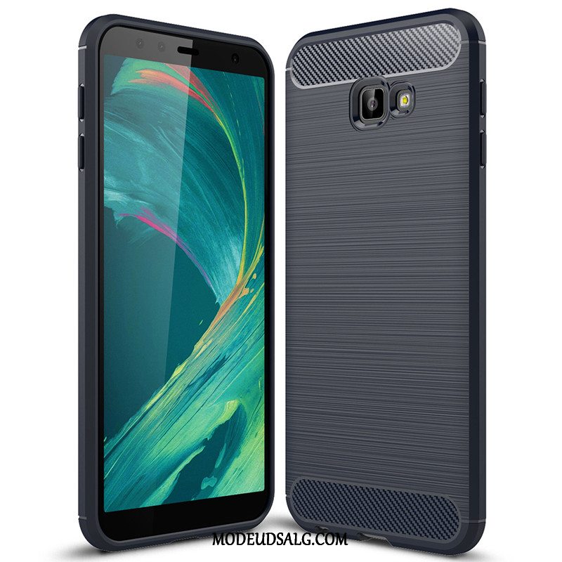 Samsung Galaxy J4+ Etui Silikone Cover Trend Beskyttelse Grå