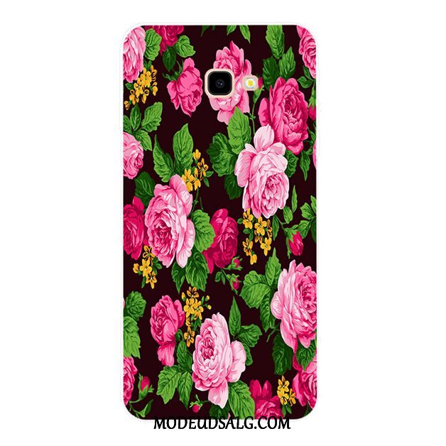 Samsung Galaxy J4+ Etui Smuk Anti-fald Gul Af Personlighed Blomster