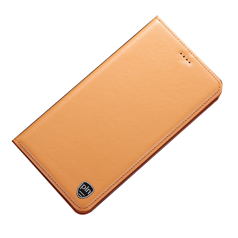 Samsung Galaxy J4+ Etui Ægte Læder Mønster Citron Folio Cover