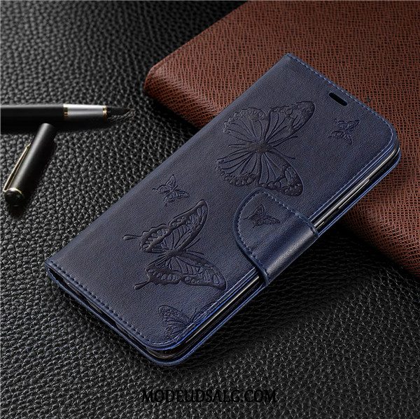 Samsung Galaxy J6+ Etui Beskyttelse Rød Anti-fald Lædertaske Cover