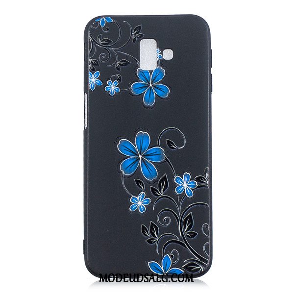 Samsung Galaxy J6+ Etui Blød Hængende Ornamenter Cover Sort Nubuck