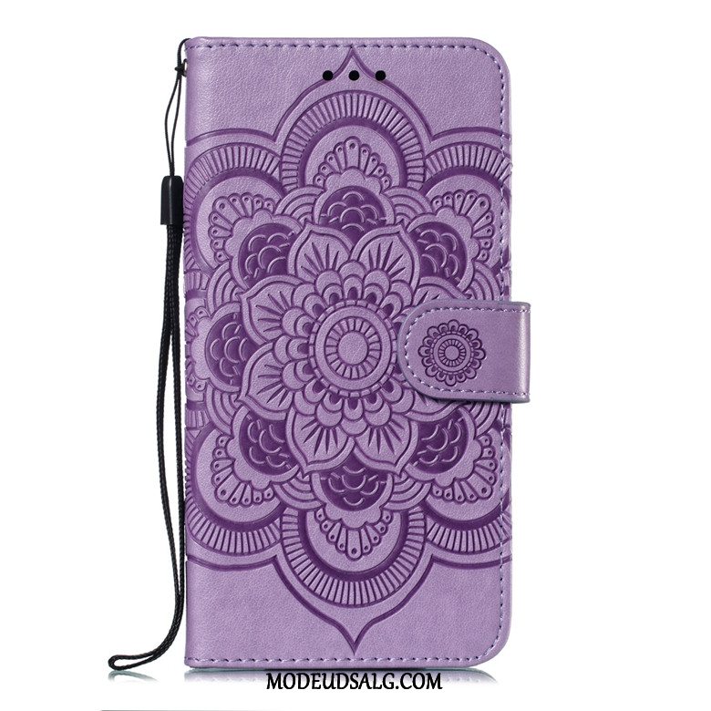 Samsung Galaxy J6 Etui / Cover Beskyttelse Blød Rød Lædertaske Folio