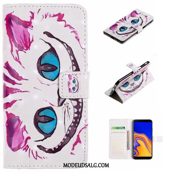 Samsung Galaxy J6+ Etui Cover Beskyttelse Lyserød Smuk Folio