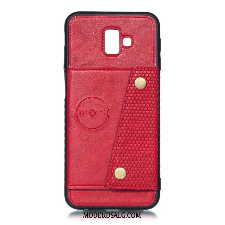 Samsung Galaxy J6+ Etui / Cover Blå Anti-fald Beskyttelse Kort