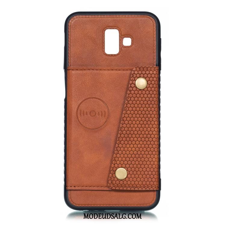 Samsung Galaxy J6+ Etui / Cover Blå Anti-fald Beskyttelse Kort