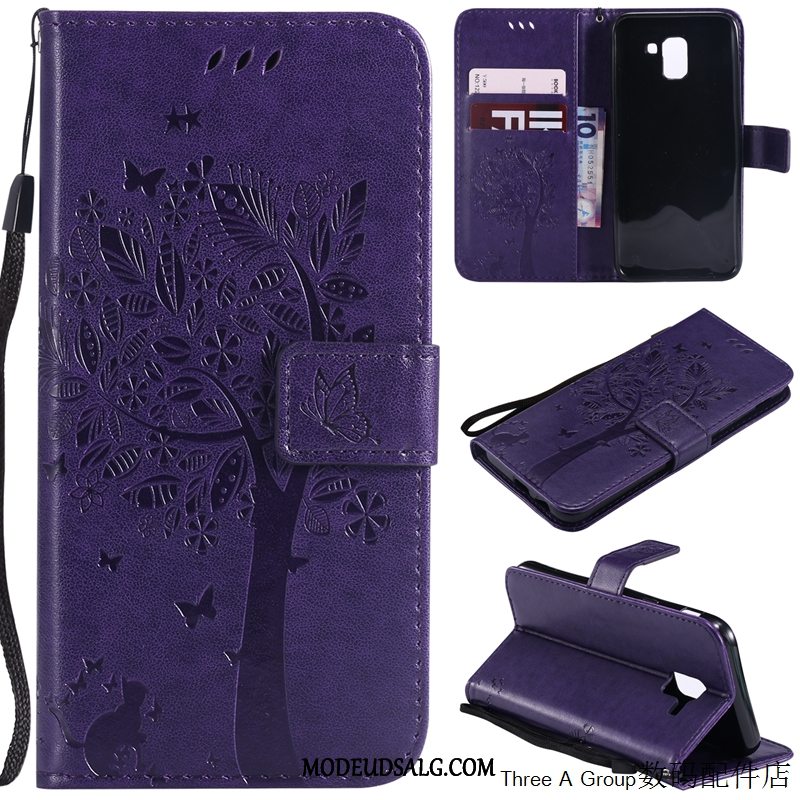 Samsung Galaxy J6 Etui / Cover Folio Lædertaske Beskyttelse Lyse