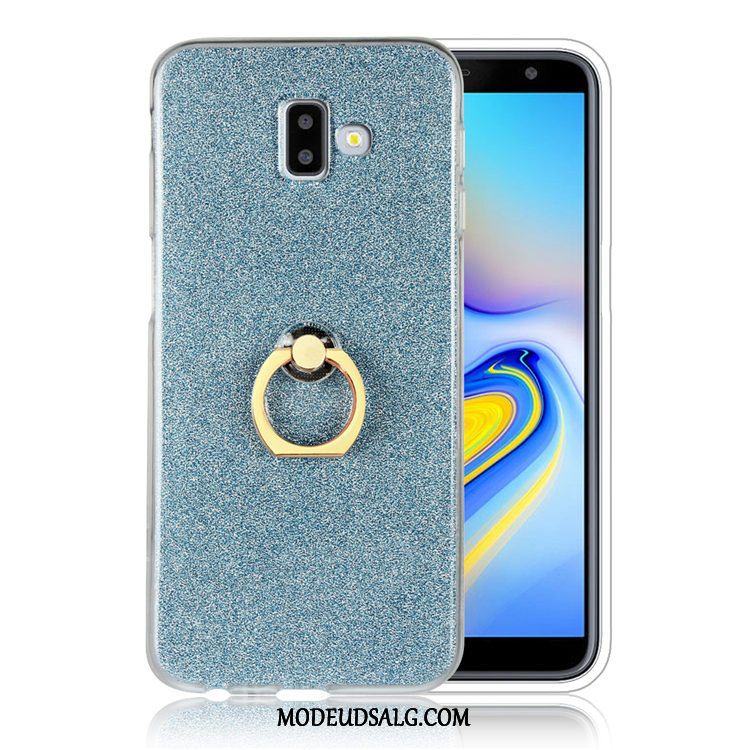 Samsung Galaxy J6+ Etui / Cover Hvid Silikone Ring Pulver