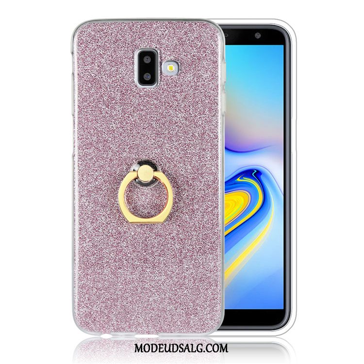 Samsung Galaxy J6+ Etui / Cover Hvid Silikone Ring Pulver