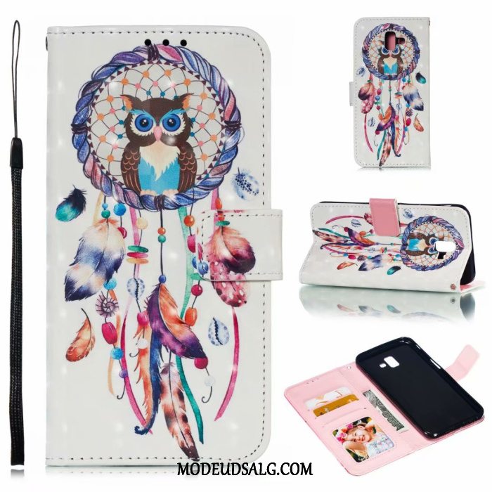 Samsung Galaxy J6+ Etui Folio Cover Beskyttelse Lyserød Alt Inklusive