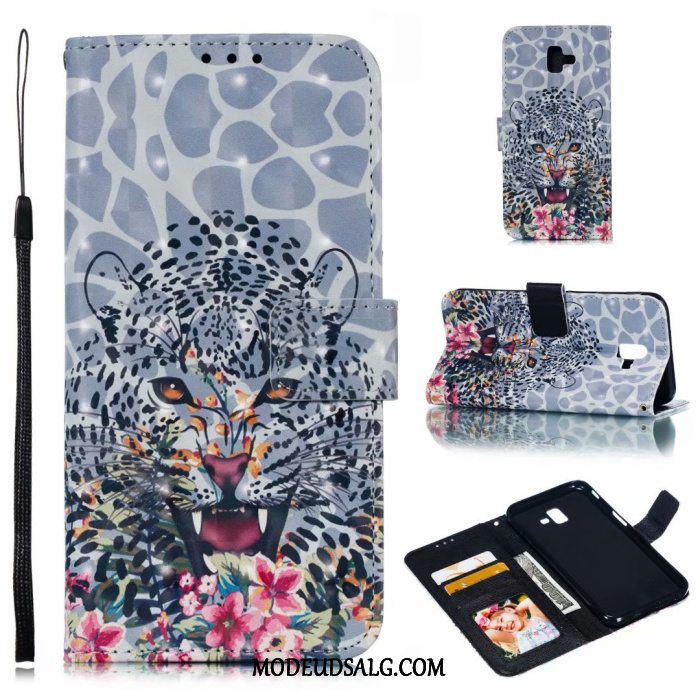 Samsung Galaxy J6+ Etui Folio Cover Beskyttelse Lyserød Alt Inklusive