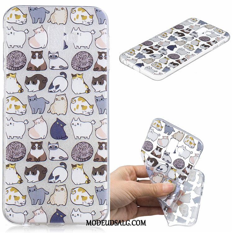 Samsung Galaxy J6+ Etui Gennemsigtig Blød Cartoon Beskyttelse Cover