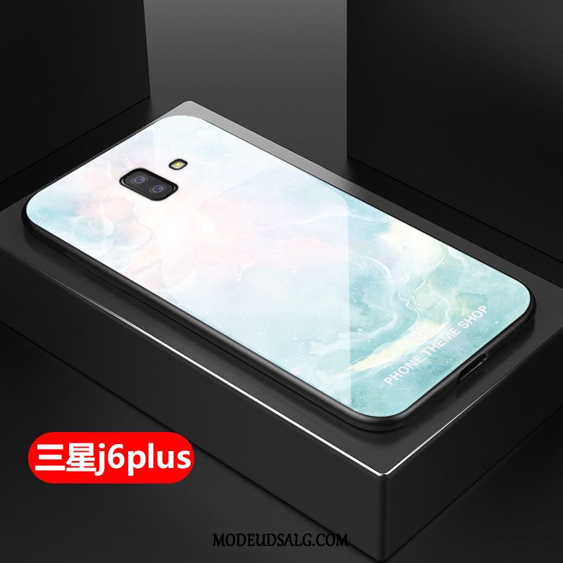 Samsung Galaxy J6+ Etui Kreativ Af Personlighed Stor Blå Trendy