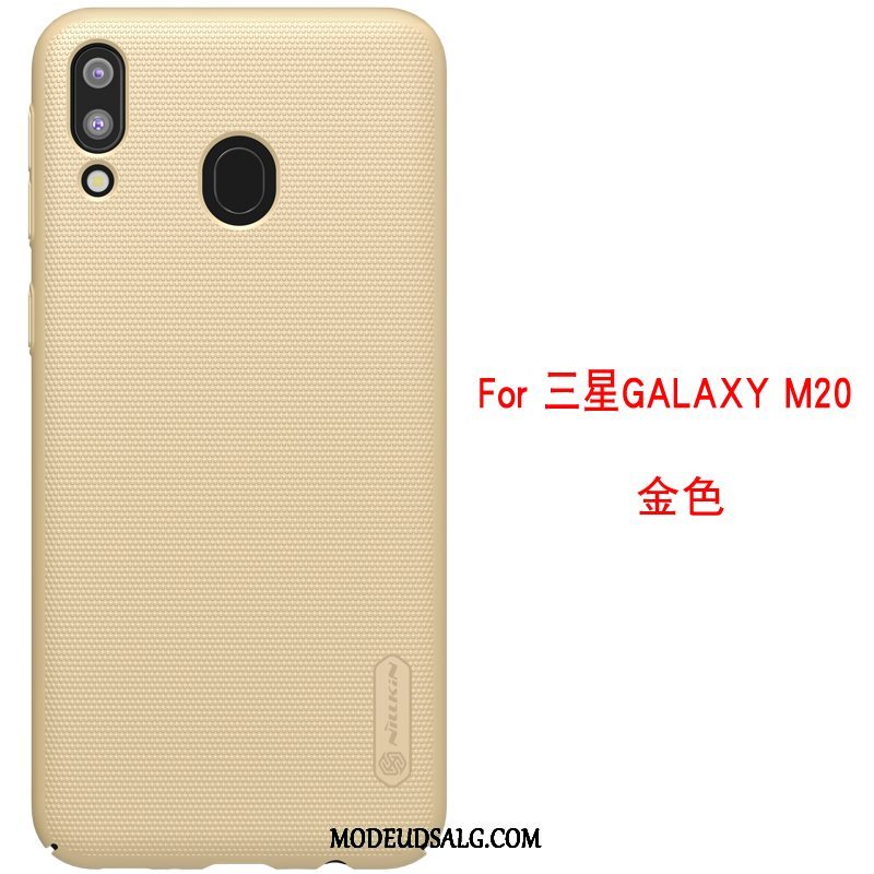 Samsung Galaxy M20 Etui Beskyttelse Nubuck Hård Anti-fald Cover