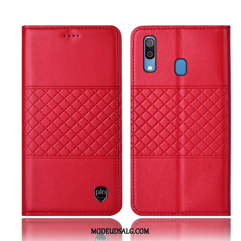 Samsung Galaxy M20 Etui / Cover Beskyttelse Sort Lædertaske Anti-fald