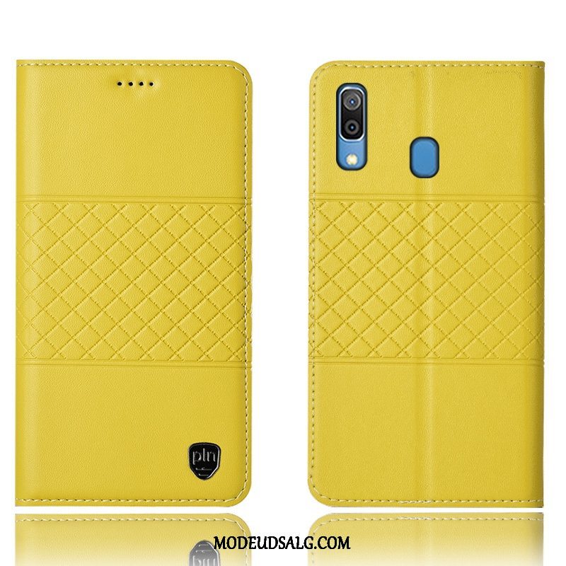 Samsung Galaxy M20 Etui / Cover Beskyttelse Sort Lædertaske Anti-fald