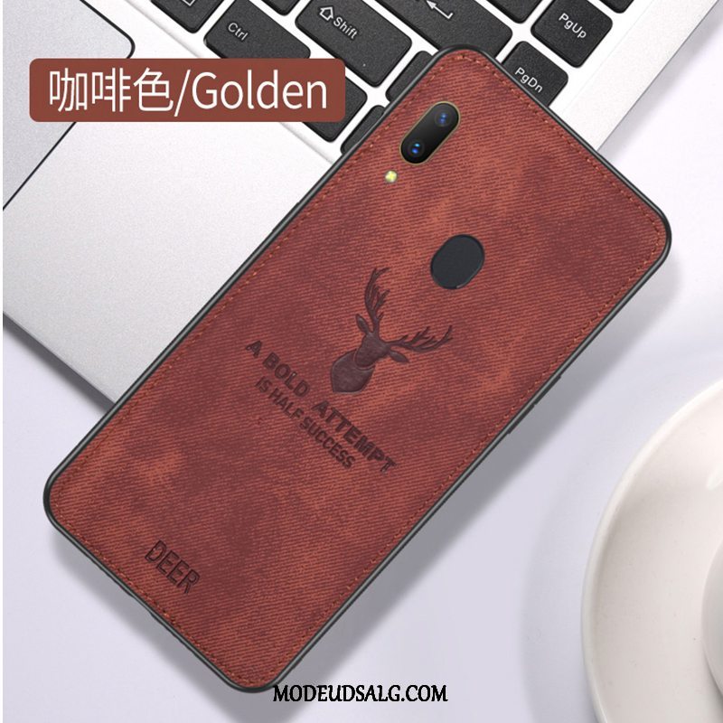 Samsung Galaxy M20 Etui / Cover Blå Beskyttelse Anti-fald Net Red Trendy