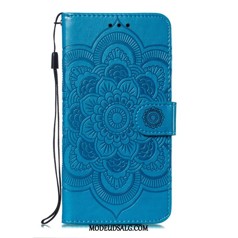 Samsung Galaxy M20 Etui / Cover Sol Lædertaske Rød Blød Beskyttelse