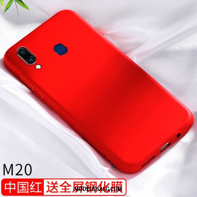 Samsung Galaxy M20 Etui Rød Kreativ Alt Inklusive Net Red Silikone