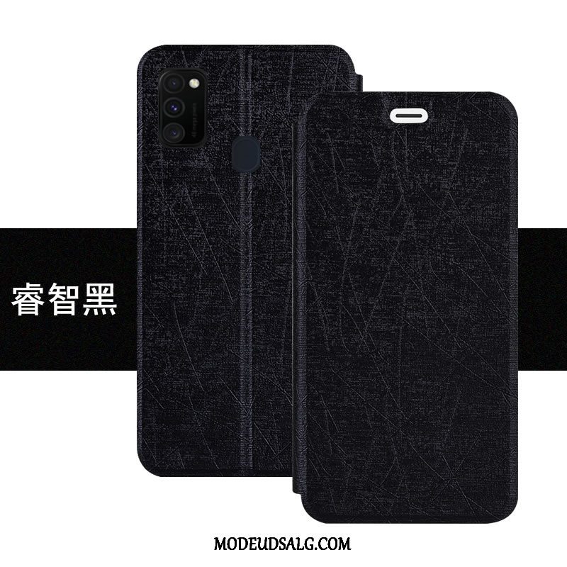 Samsung Galaxy M30s Etui Anti-fald Cover Beskyttelse Folio Lædertaske