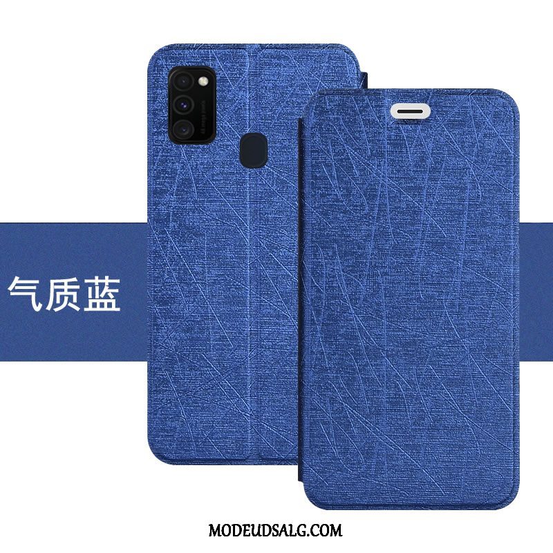 Samsung Galaxy M30s Etui Anti-fald Cover Beskyttelse Folio Lædertaske