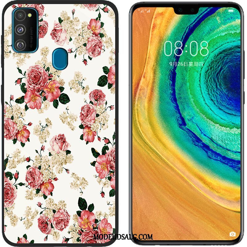 Samsung Galaxy M30s Etui Anti-fald Silikone Beskyttelse Blød Lyserød