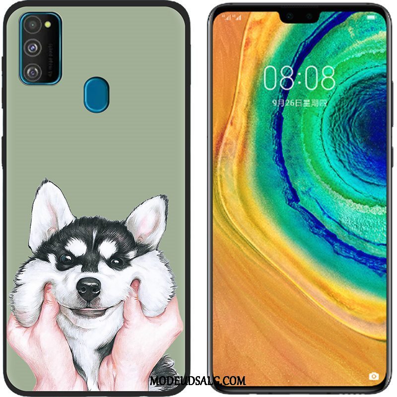 Samsung Galaxy M30s Etui Anti-fald Silikone Beskyttelse Blød Lyserød