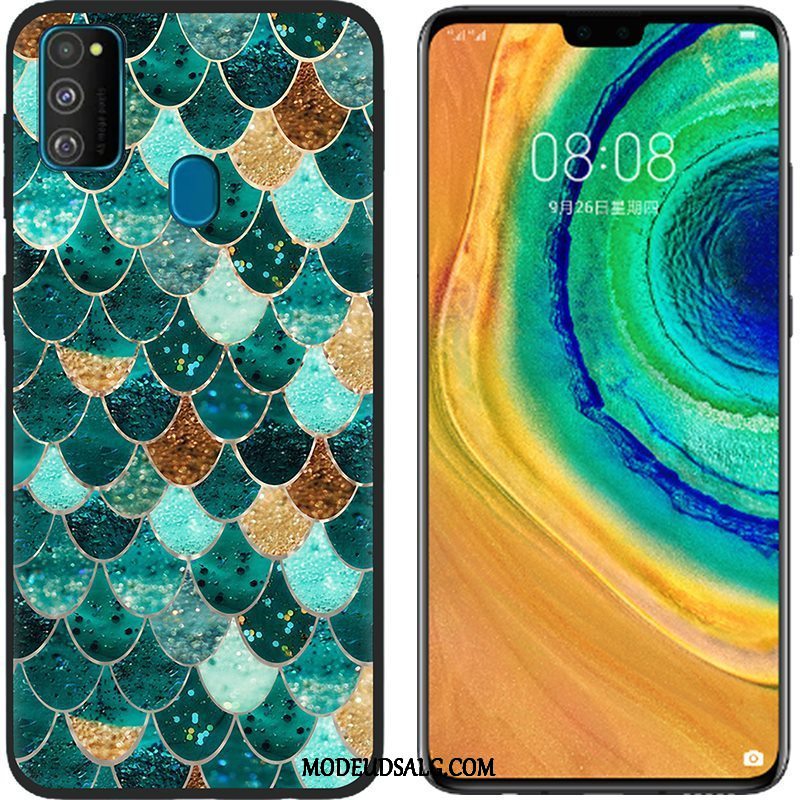 Samsung Galaxy M30s Etui Anti-fald Silikone Beskyttelse Blød Lyserød