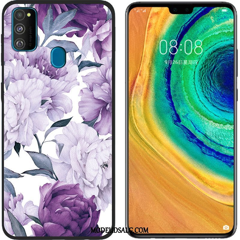 Samsung Galaxy M30s Etui Anti-fald Silikone Beskyttelse Blød Lyserød