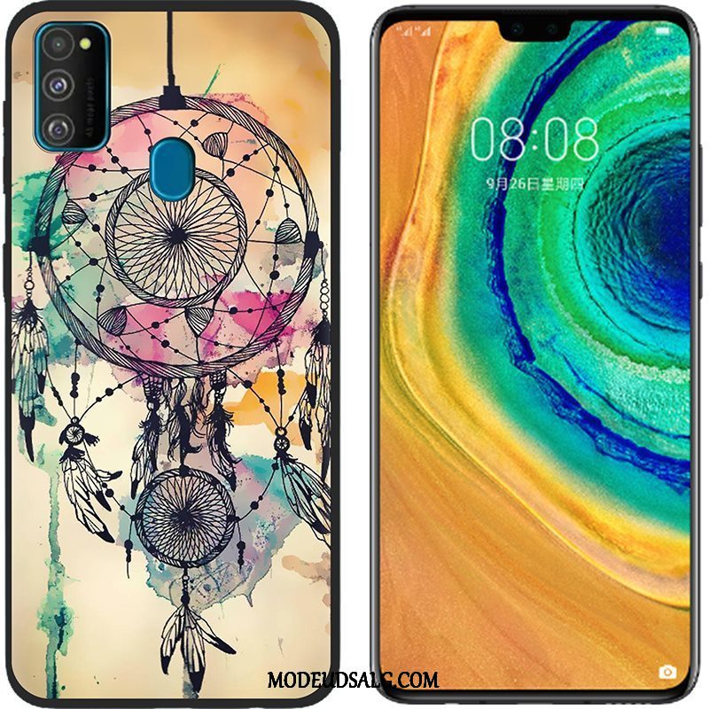 Samsung Galaxy M30s Etui Anti-fald Silikone Beskyttelse Blød Lyserød