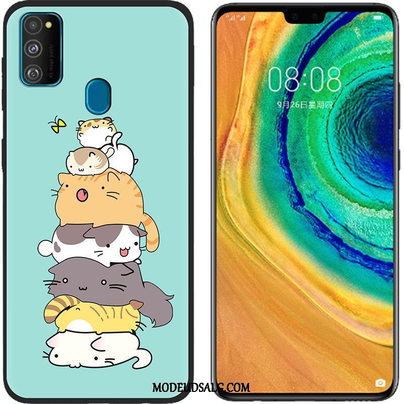 Samsung Galaxy M30s Etui Anti-fald Silikone Beskyttelse Blød Lyserød