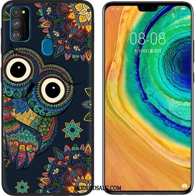 Samsung Galaxy M30s Etui Anti-fald Silikone Beskyttelse Blød Lyserød