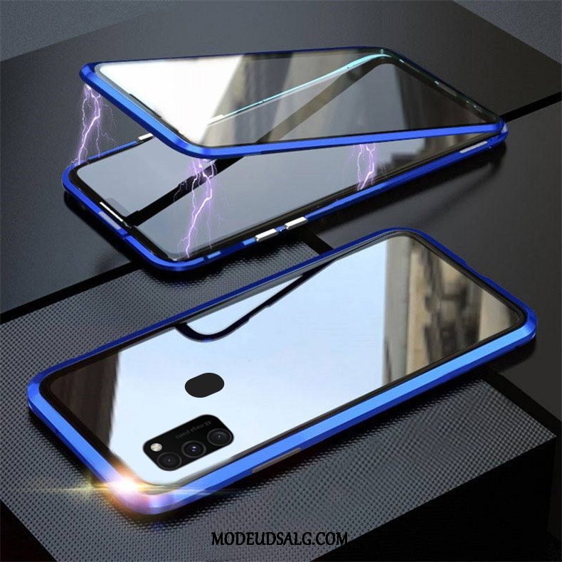 Samsung Galaxy M30s Etui / Cover Dobbeltsidet Anti-fald Glas Gennemsigtig