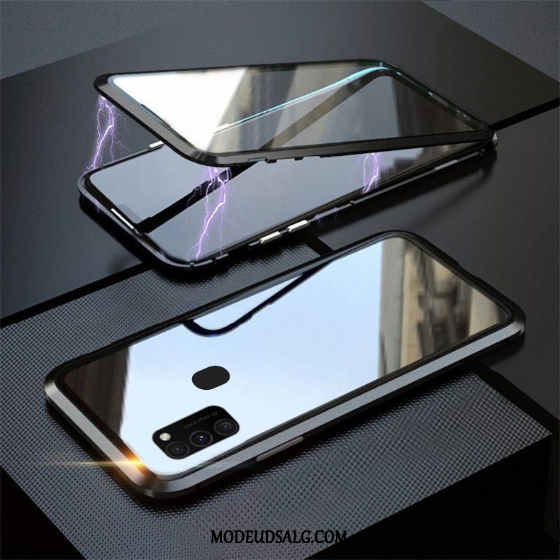 Samsung Galaxy M30s Etui / Cover Dobbeltsidet Anti-fald Glas Gennemsigtig