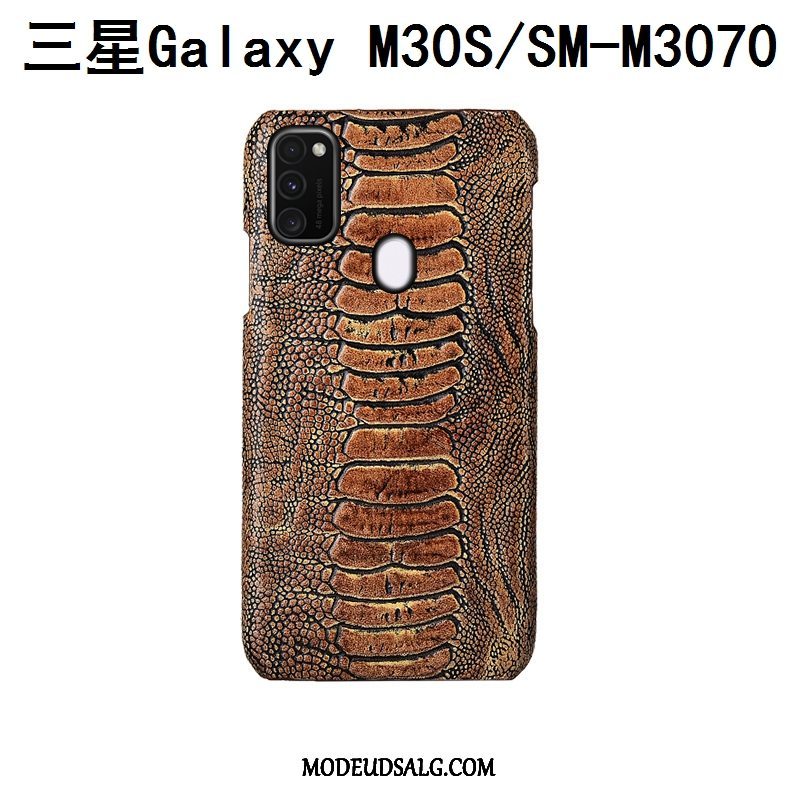 Samsung Galaxy M30s Etui / Cover Fugl Tilpas Beskyttelse Ægte Læder