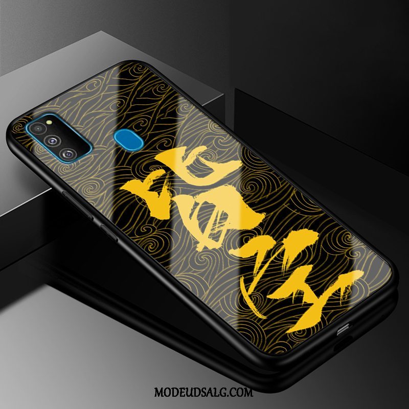 Samsung Galaxy M30s Etui / Cover Hård Silikone Guld Blød Glas