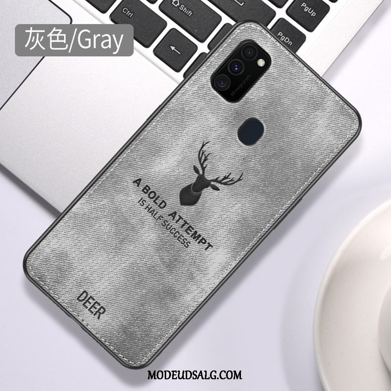 Samsung Galaxy M30s Etui Cover Klud Silikone Blød Trend