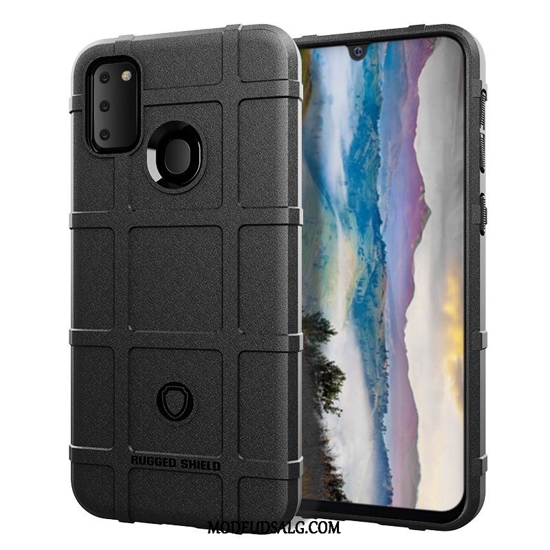 Samsung Galaxy M30s Etui / Cover Silikone Beskyttelse Trend Sort Kreativ