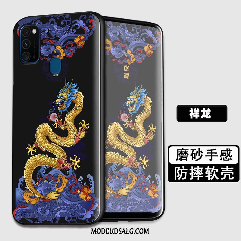 Samsung Galaxy M30s Etui Cover Sort Beskyttelse Silikone Af Personlighed