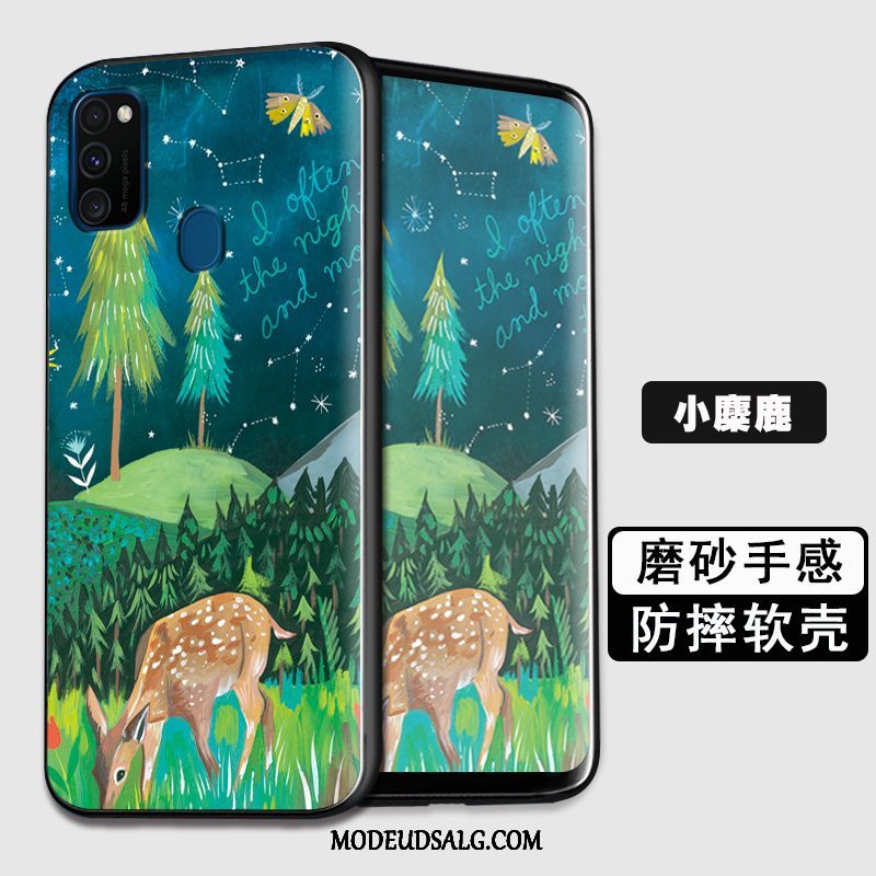 Samsung Galaxy M30s Etui Cover Sort Beskyttelse Silikone Af Personlighed