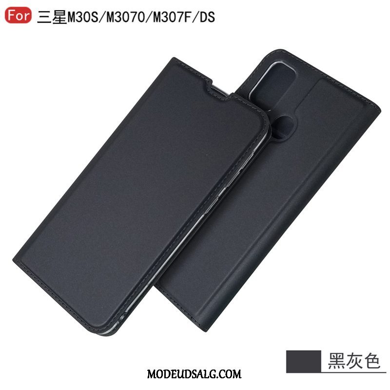 Samsung Galaxy M30s Etui / Cover Tegnebog Business Kort Lædertaske Clamshell