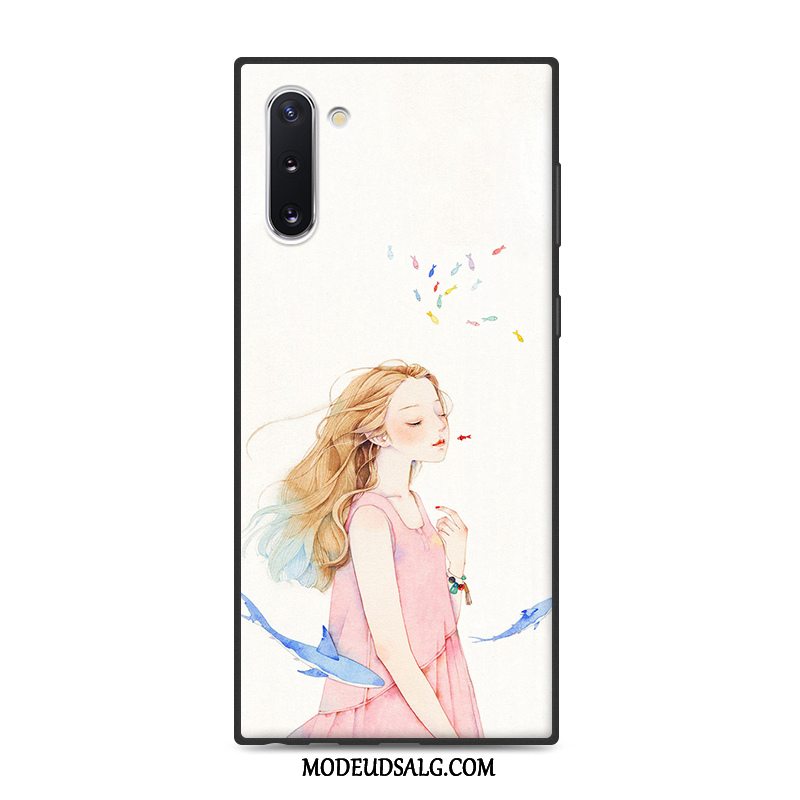 Samsung Galaxy Note 10 Etui Blød Af Personlighed Cover Kunst Sort