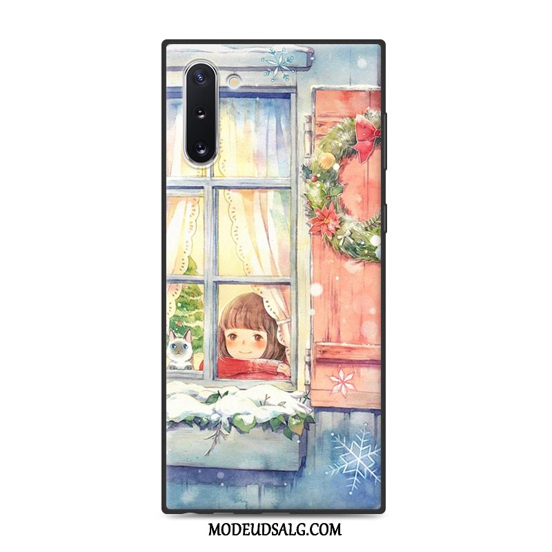 Samsung Galaxy Note 10 Etui Blød Af Personlighed Cover Kunst Sort