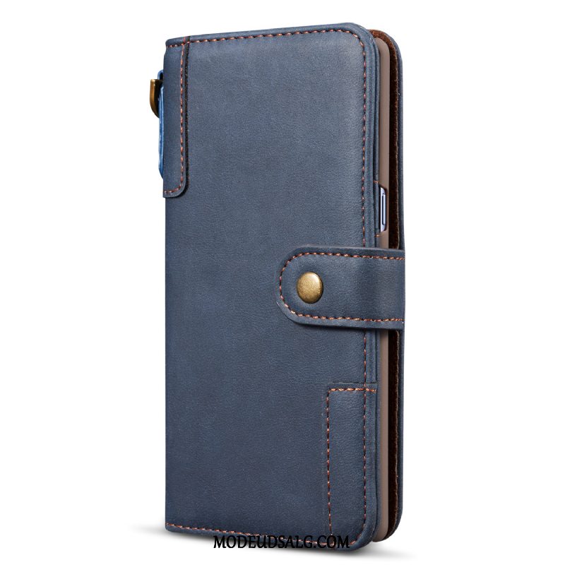 Samsung Galaxy Note 10 Etui Cover Beskyttelse Blå Kort