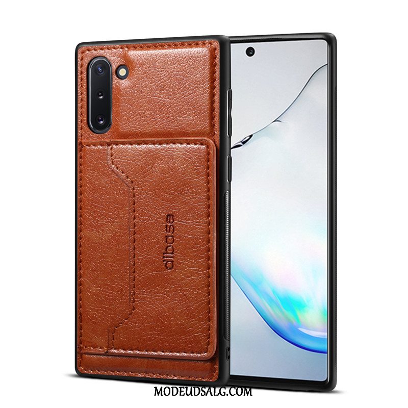 Samsung Galaxy Note 10 Etui Cover Support Læder Mønster Kort