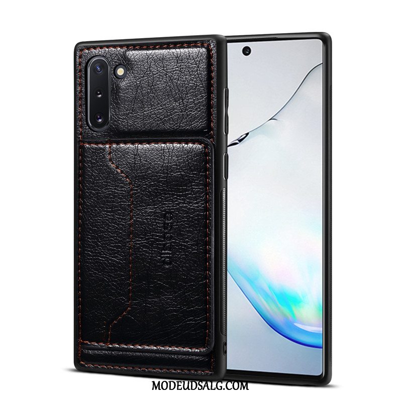 Samsung Galaxy Note 10 Etui Cover Support Læder Mønster Kort