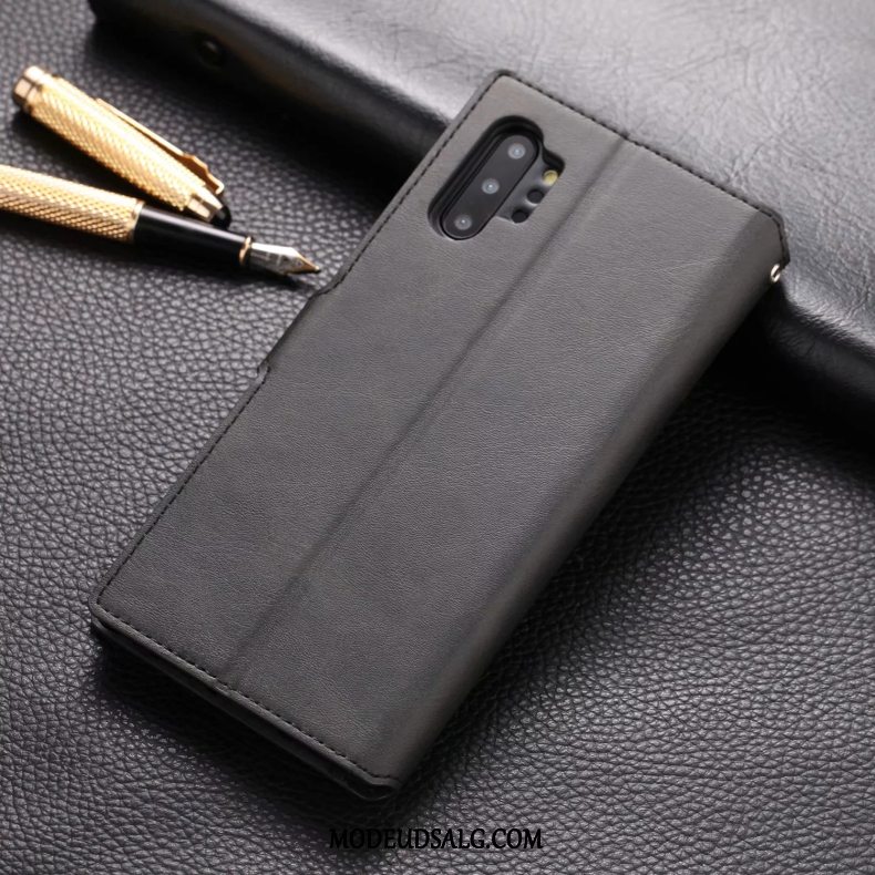 Samsung Galaxy Note 10+ Etui Silikone Beskyttelse Support Blød Korte