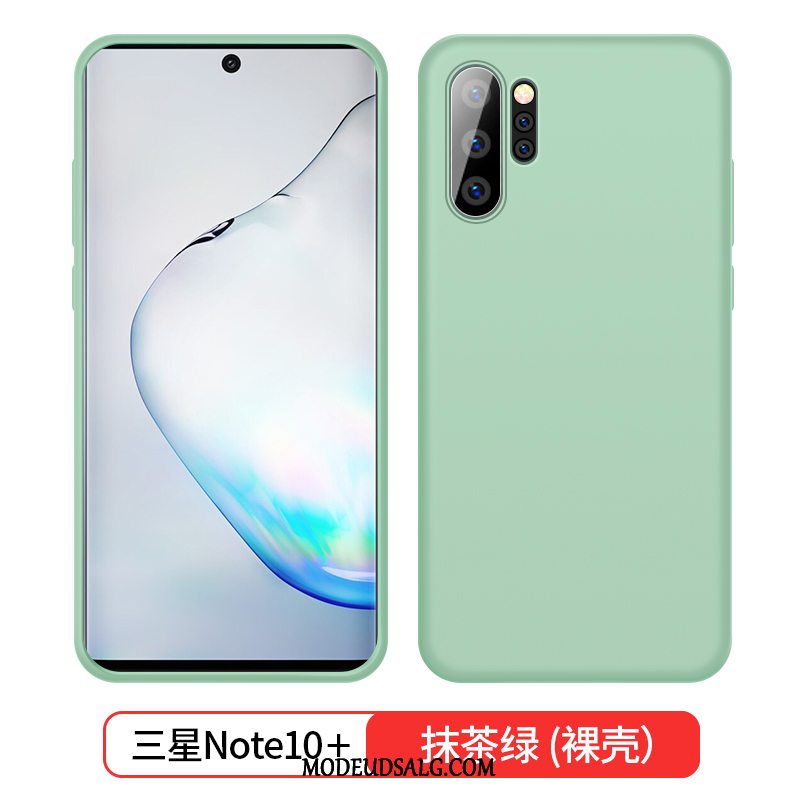 Samsung Galaxy Note 10+ Etui Silikone Blød Blå Trend Tynd